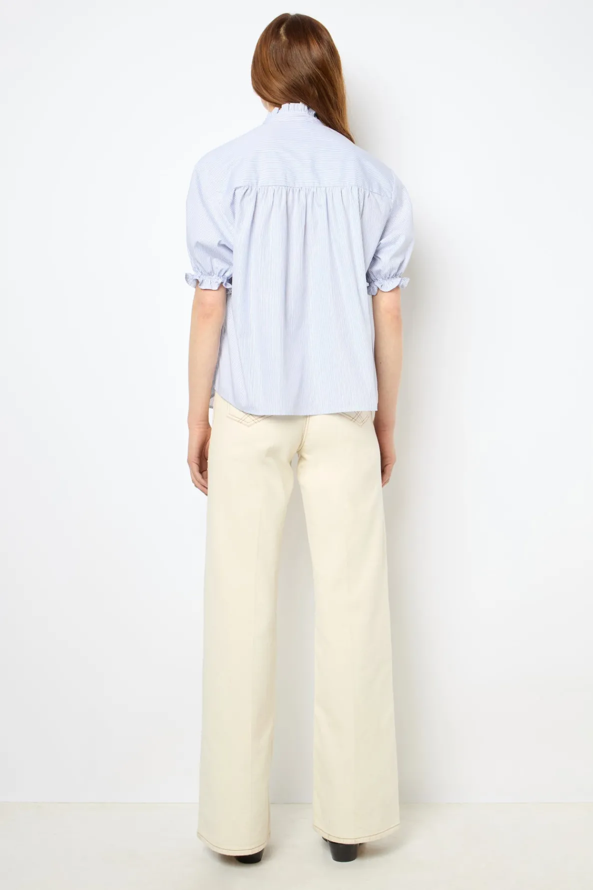striped_popelin_blouse__b_2.webp Best Striped popelin blouse - BAO Shirts & Blouses