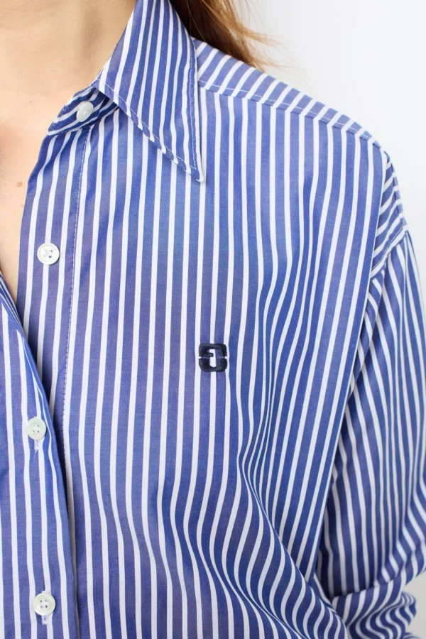 Sale Striped poplin shirt - ARMENY Shirts & Blouses