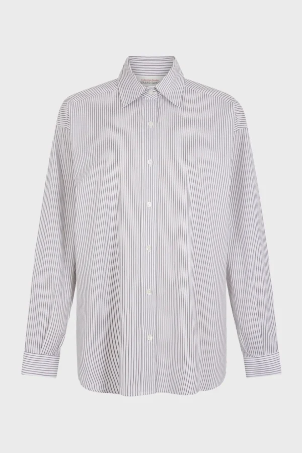 Discount Striped poplin shirt -BERTRANE Shirts & Blouses | Suits & Outfits