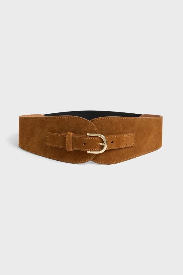 Sale Suede leather corset belt - OLYMPE Belts