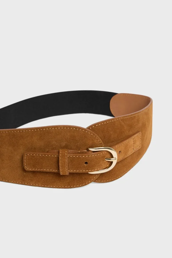Sale Suede leather corset belt - OLYMPE Belts