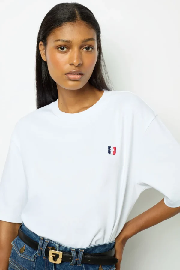 Best Tricolor monogrammed t-shirt - ALEXANDRINE Tops & T-Shirts