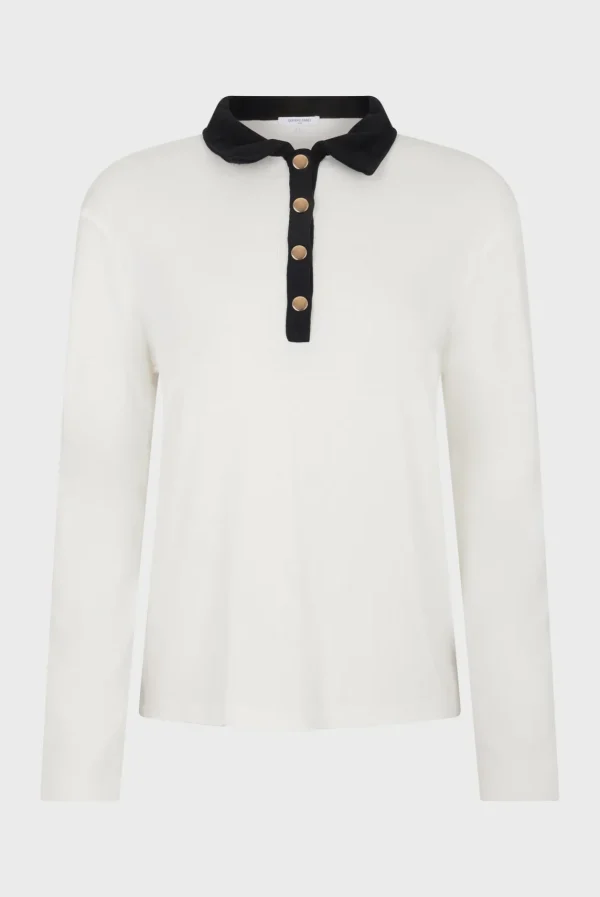 Store Two-tone cotton polo shirt - ALFREDINE Tops & T-Shirts