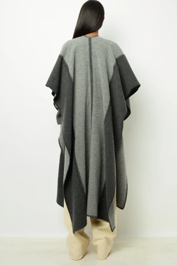 Hot Two-tone poncho - DAMYNN Scarves