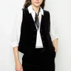 Cheap Velvet sleeveless jacket - MAIA Jackets | Suits & Outfits
