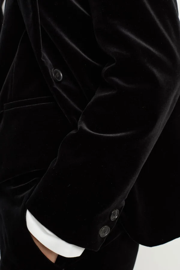 Fashion Velvet straight blazer - MAEVA Jackets | Suits & Outfits