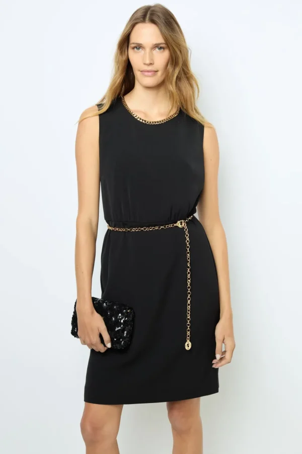 Sale Waisted dress with gold chain - SAYANNA Dresses