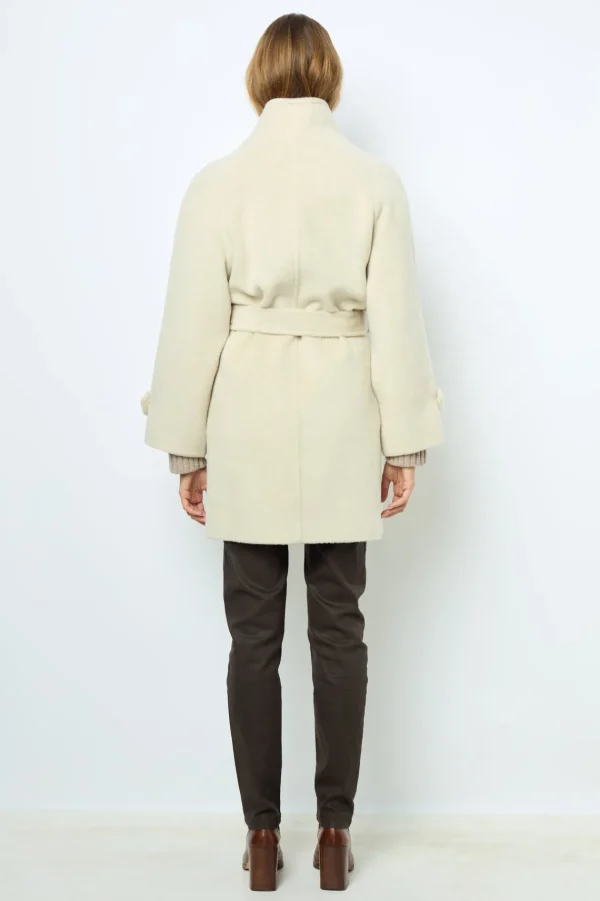 Best Sale Waisted mid-length coat - LOUISE Coats