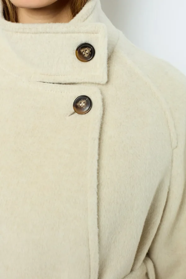 Best Sale Waisted mid-length coat - LOUISE Coats