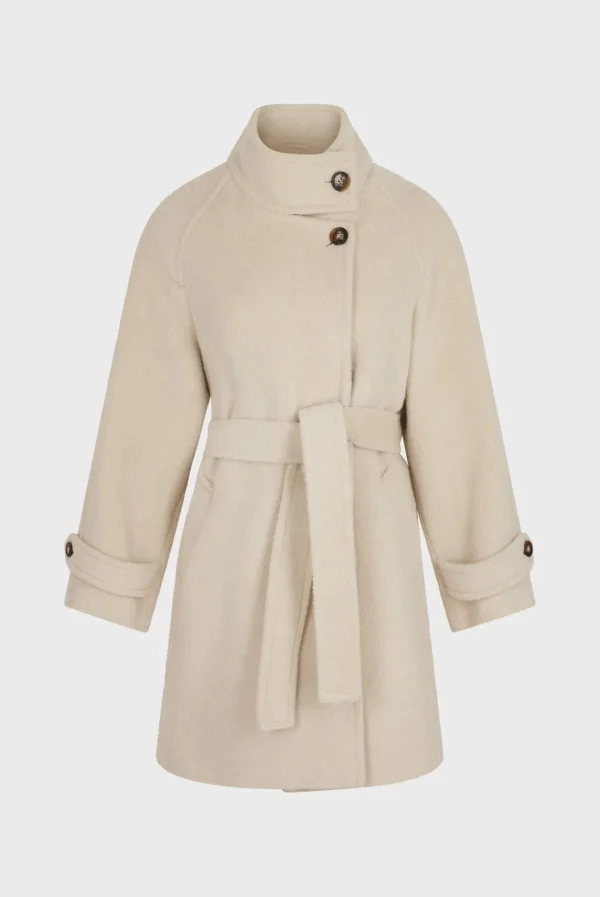 Best Sale Waisted mid-length coat - LOUISE Coats