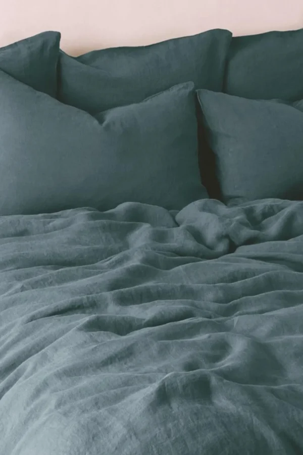 Discount Washed linen duvet cover - midnight blue Duvet Covers