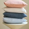 Outlet Washed linen pillowcase - midnight blue Pillow Cases