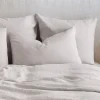 Clearance Washed linen pillowcase - pearl grey Pillow Cases