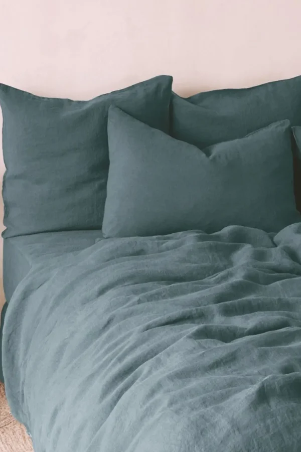 Outlet Washed linen pillowcase - midnight blue Pillow Cases