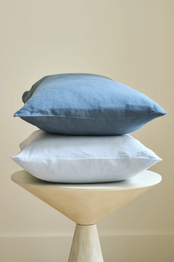 Outlet Washed linen pillowcase - midnight blue Pillow Cases