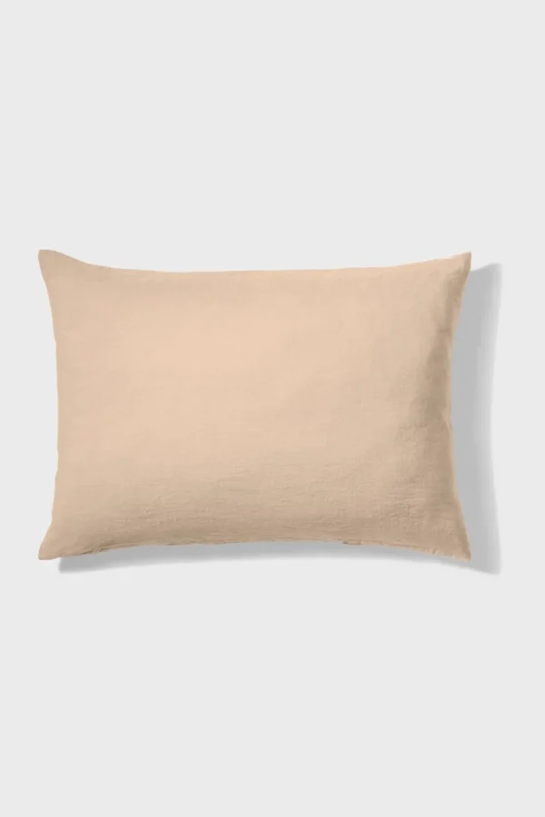 Fashion Washed linen pillowcase - light brown Pillow Cases