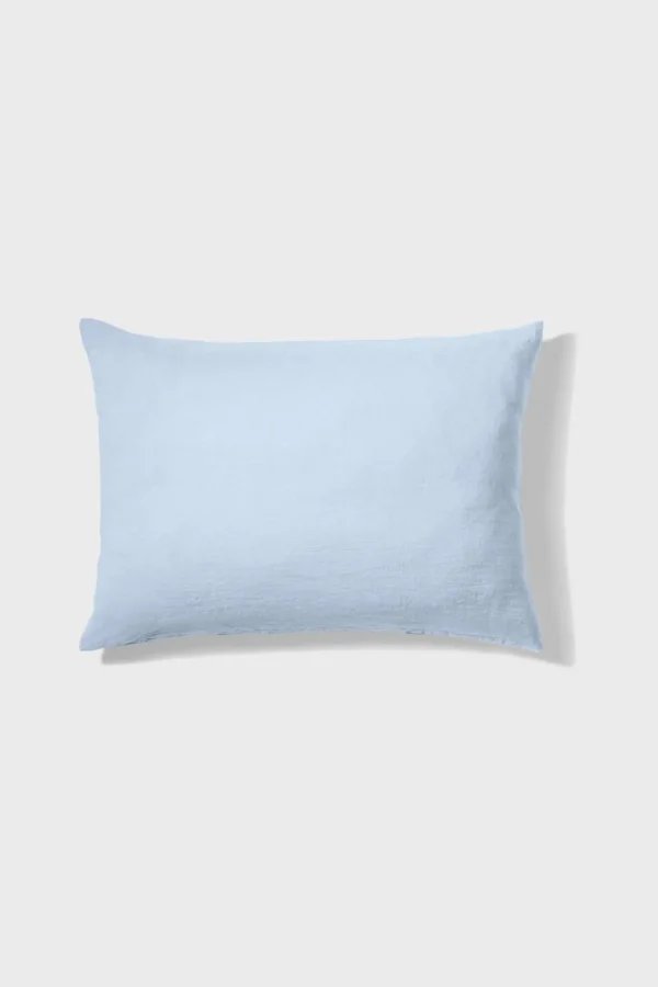 Fashion Washed linen pillowcase - sky blue Pillow Cases