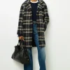 Outlet Wide check coat - LEONETTE Coats