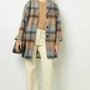 Best Sale Wide check coat - LEONILLE Coats