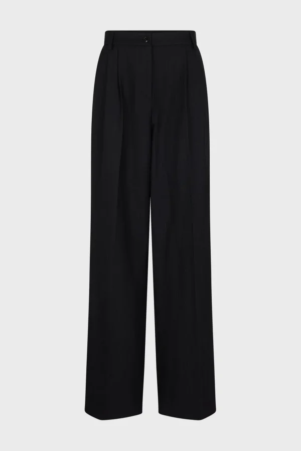 New Wide-leg pants with fine stripes - NIEVES Trousers | Suits & Outfits