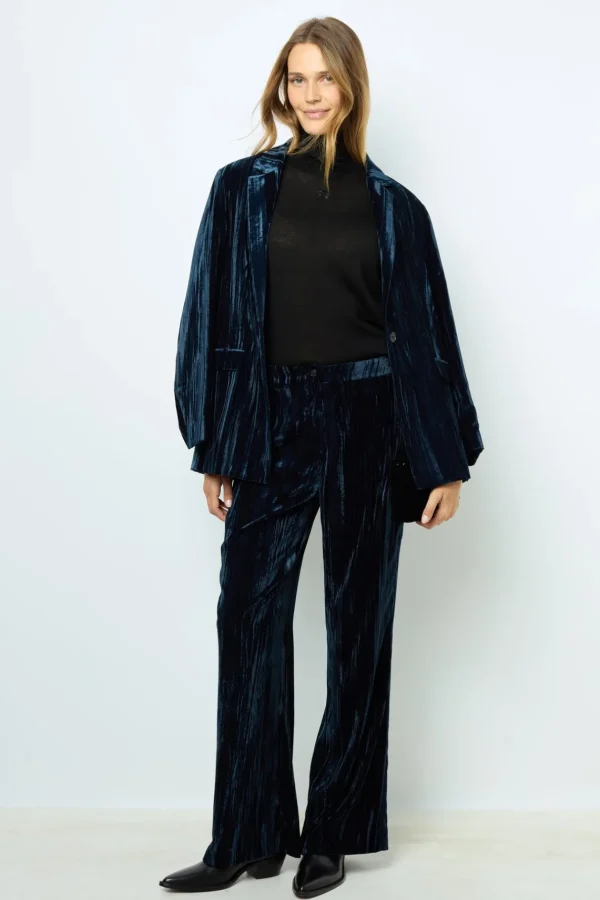 Discount Wide-leg velvet pants - NORIA Trousers | Suits & Outfits