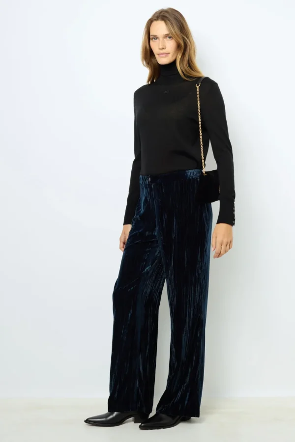 Discount Wide-leg velvet pants - NORIA Trousers | Suits & Outfits