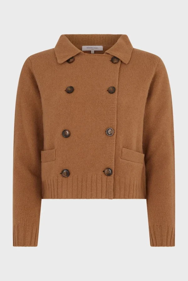 Best Wool and cashmere double-breasted cardigan - JIHANNE Knitwear