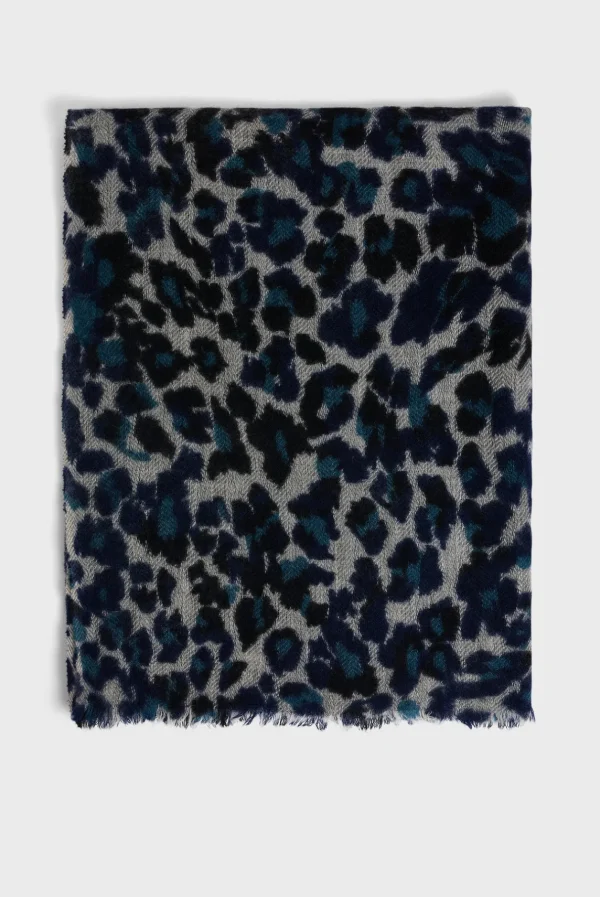 Best Sale Wool and cashmere leopard scarf - DANY Scarves