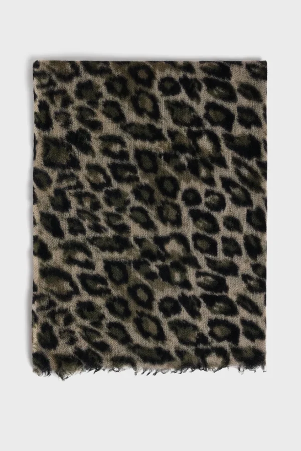 Best Sale Wool and cashmere leopard scarf - DANY Scarves