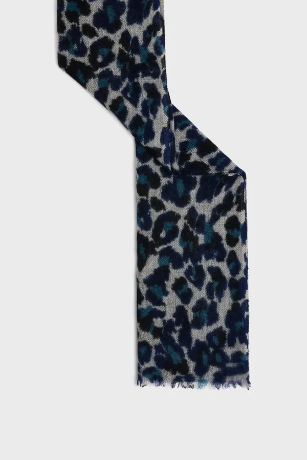 Best Sale Wool and cashmere leopard scarf - DANY Scarves