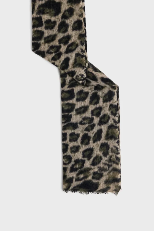 Best Sale Wool and cashmere leopard scarf - DANY Scarves