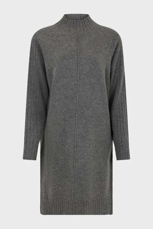 Shop Wool and cashmere stand up collar dress - SOLIA Dresses