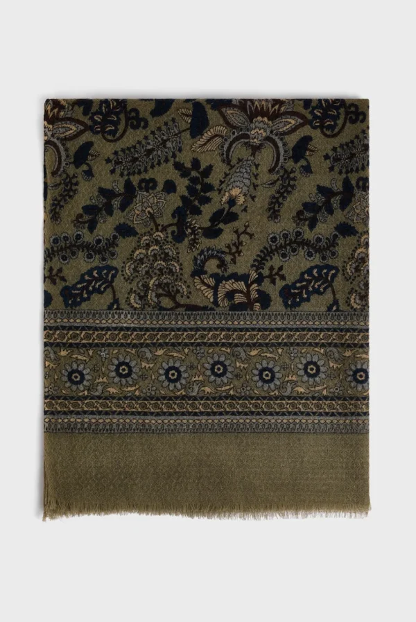 Discount Wool and silk floral scarf - DOUNIA Scarves