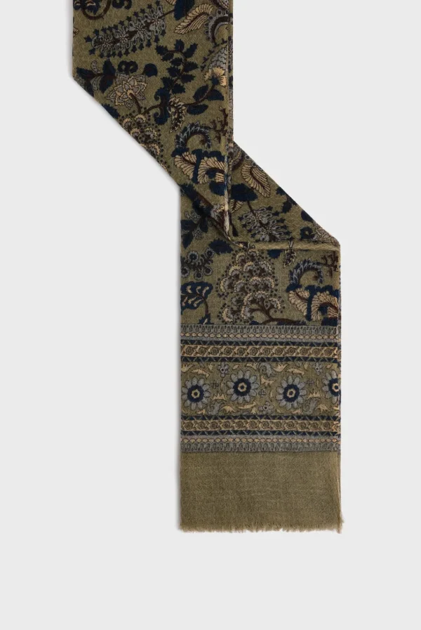Discount Wool and silk floral scarf - DOUNIA Scarves