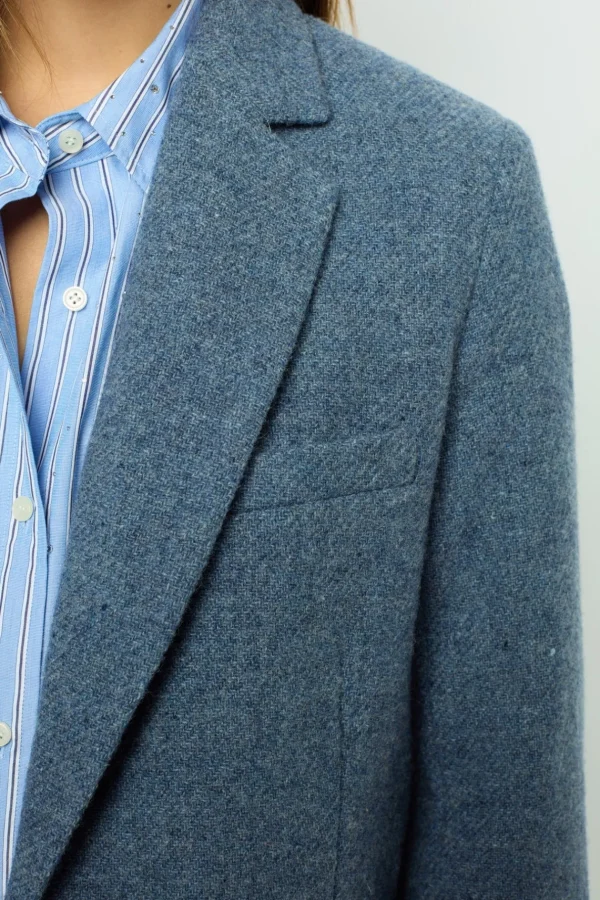 Shop Wool blend blazer - MARINE Jackets