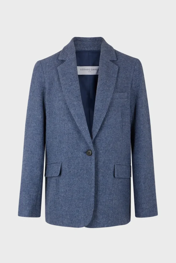 Shop Wool blend blazer - MARINE Jackets