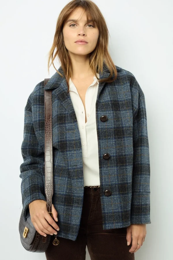 Hot Wool check jacket - MAYSSANE Jackets