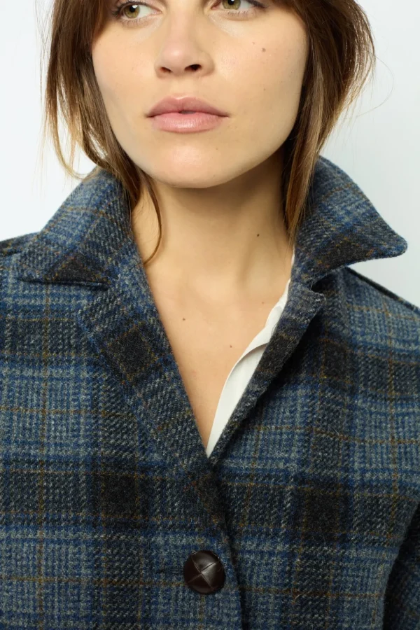 Hot Wool check jacket - MAYSSANE Jackets