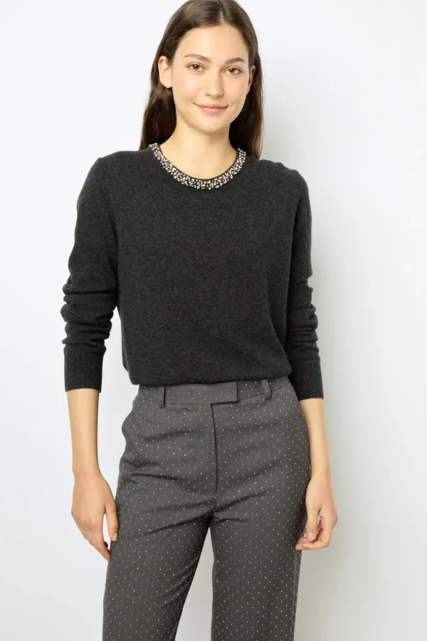 Best Sale Wool sweater with jewel - JOCELYNE Knitwear