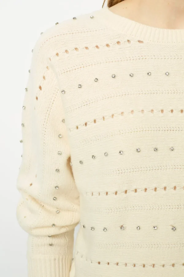 Best Wool sweater with rhinestone - JULIAN