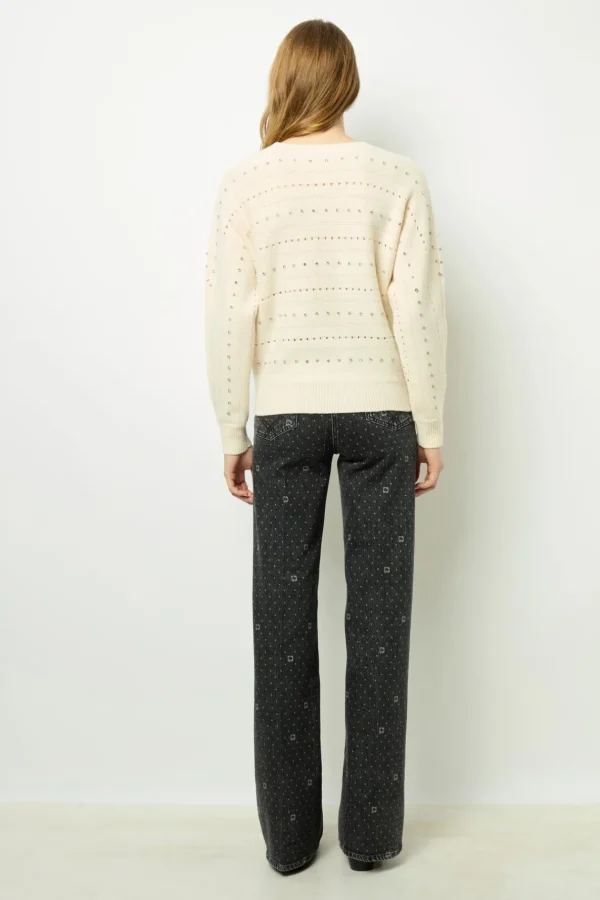 Best Wool sweater with rhinestone - JULIAN