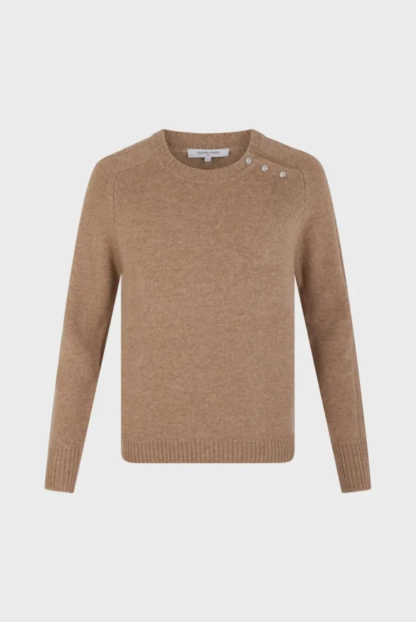 Cheap Wool sweater with rhineston
